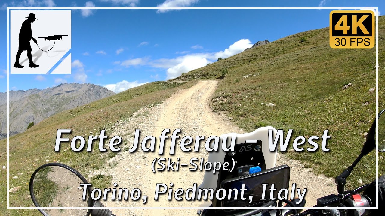 Forte Jafferau - West (Ski-Slope), Torino, Piedmont, Italy - by motorcycle