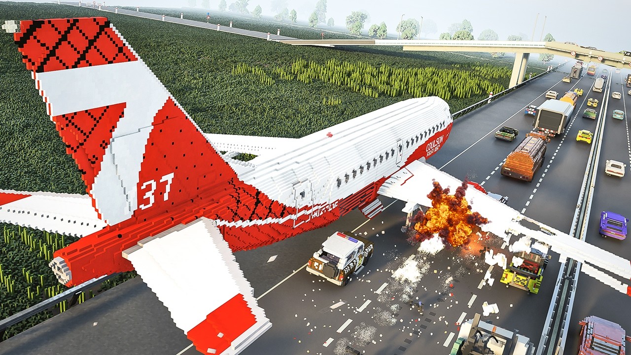 Plane Landing on a Highway – Damage Cost Test | Teardown Physics