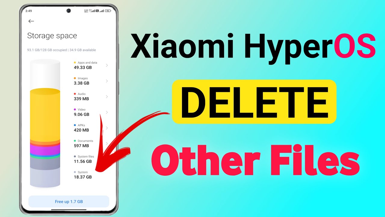 How to Delete System File in Xiaomi HyperOS | Clear Cache Data in HyperOS | Delete Other File