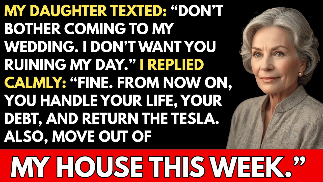 My Daughter Texted: ‘Don’t Bother Coming to My Wedding. I Don’t Want You Ruining My Day.’ I Replied…