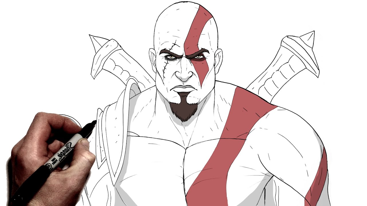 How To Draw Young Kratos | Step By Step | GOW