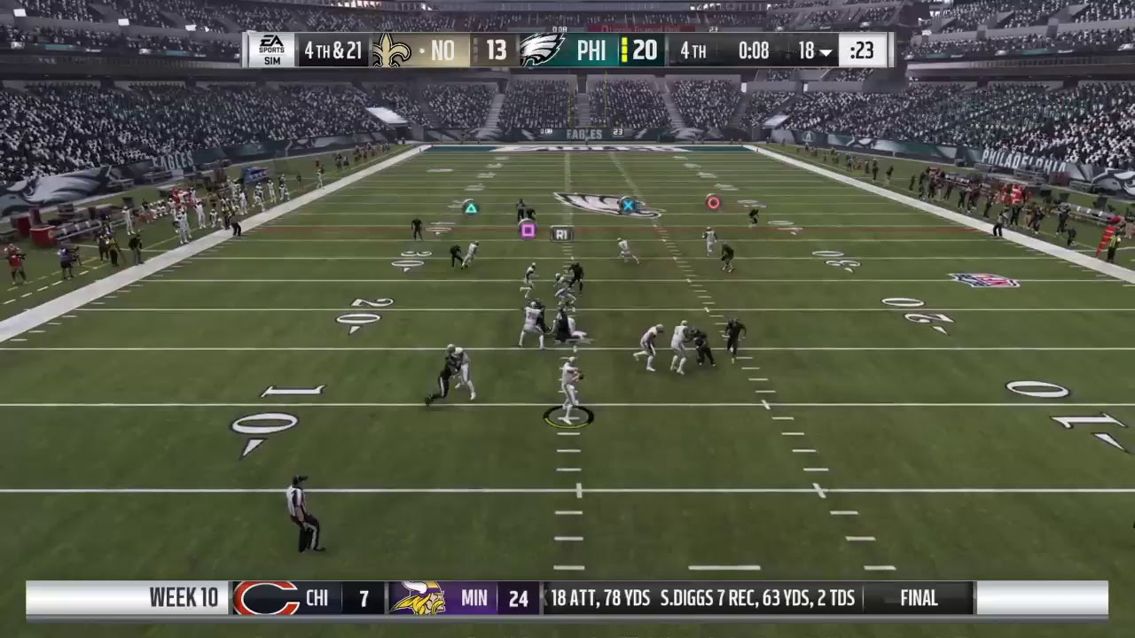 Madden 19 - LF: 2019 Week 10 - Saints at Eagles