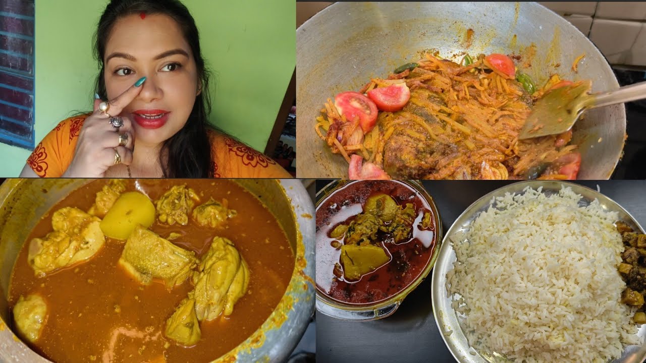 কাজ করতে খুব অসুবিধা হচ্ছে গো।। রান্নাঘরে যার জীবন রান্না না থাকলে কী ভিডিও বানাবে সে বলো তো?? 😊😊