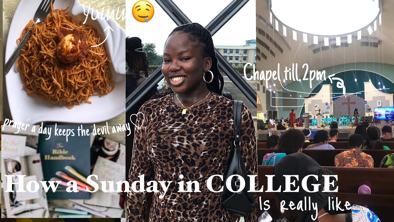 Spend a Sunday with me in my Nigerian COLLEGE (Bowen university) #trending  #nursingstudent