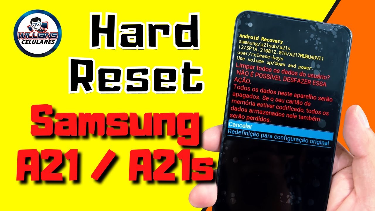 Hard Reset Samsung A21s / A21s, Como Formatar, Desbloquear e Restaurar