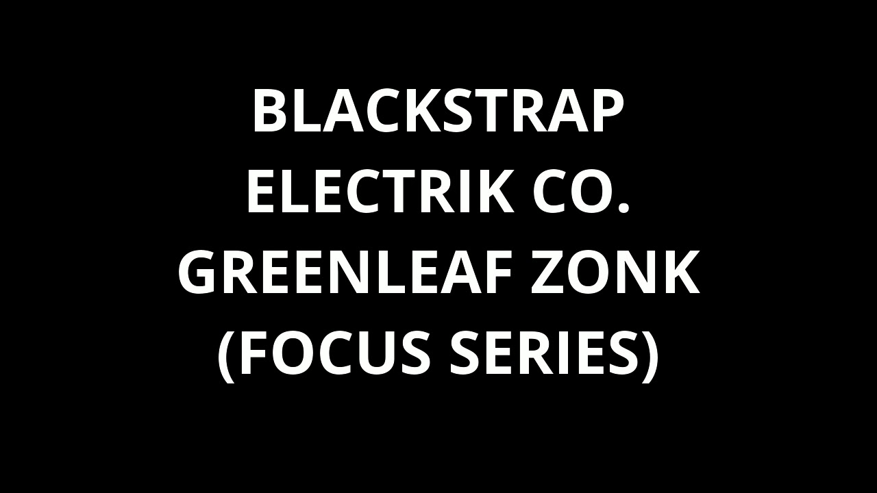 Blackstrap Electrik Co. 