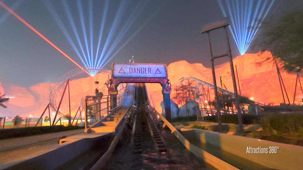 Water Coaster at Six Flags Qiddiya City | Saw Mill Falls POV with Laser!