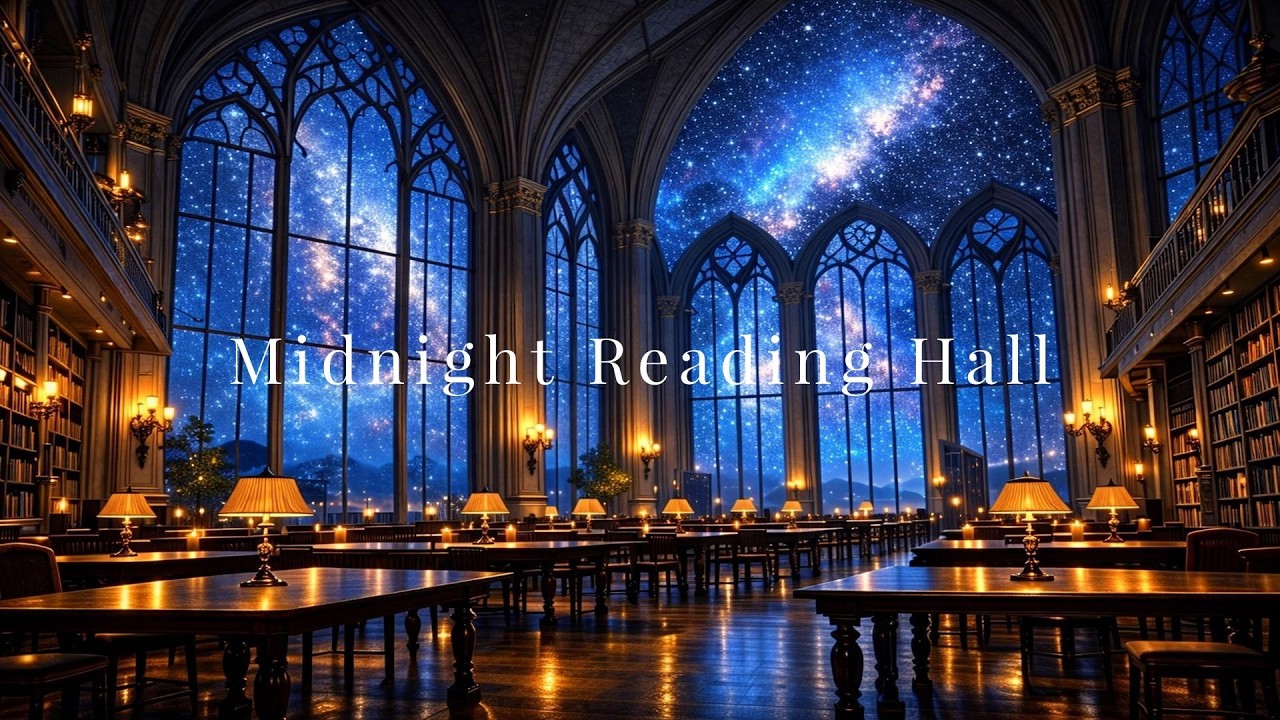 Midnight Reading Hall | Gentle Piano for Study, Focus & Quiet Nights