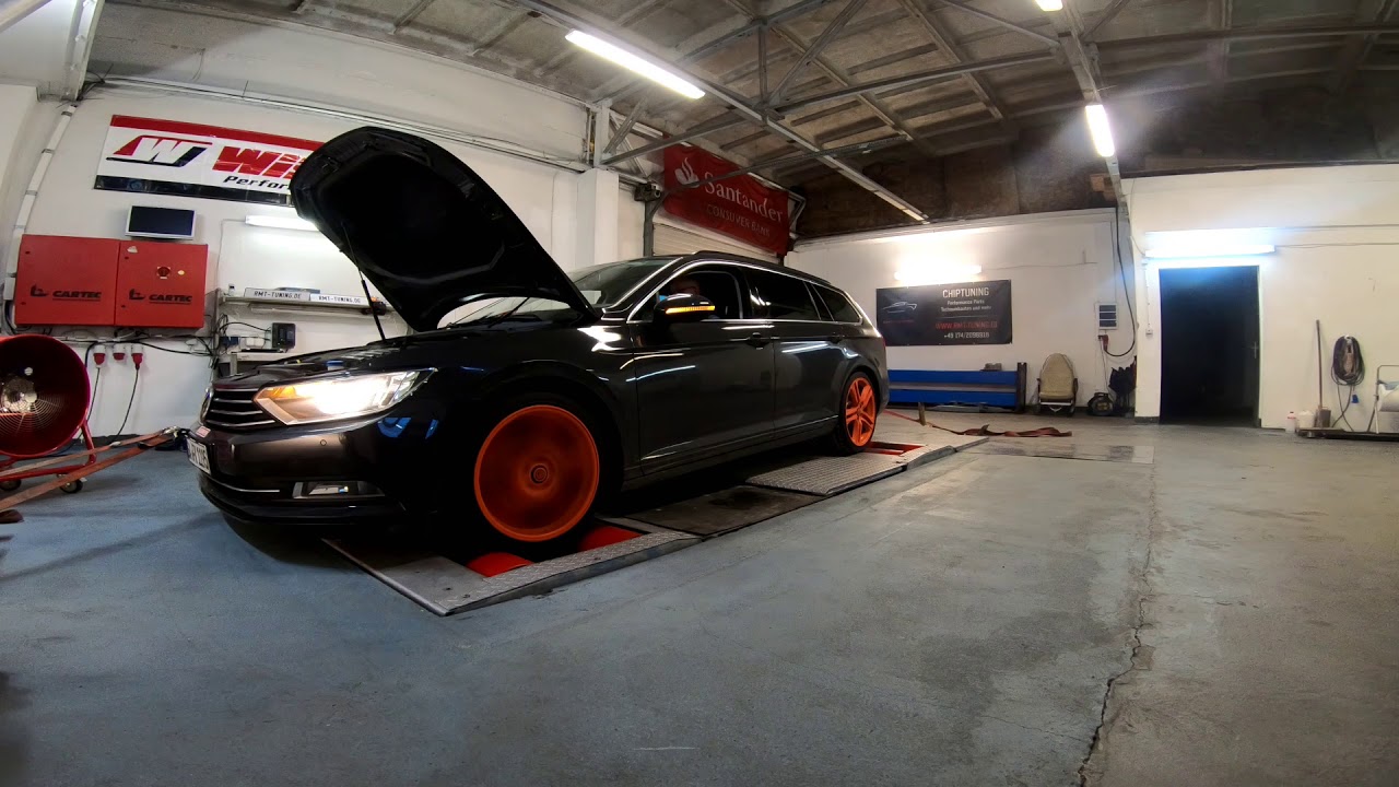VW Passat B8 TDI 2.0 TDI auf dem RMT-TUNING Allradprüfstand