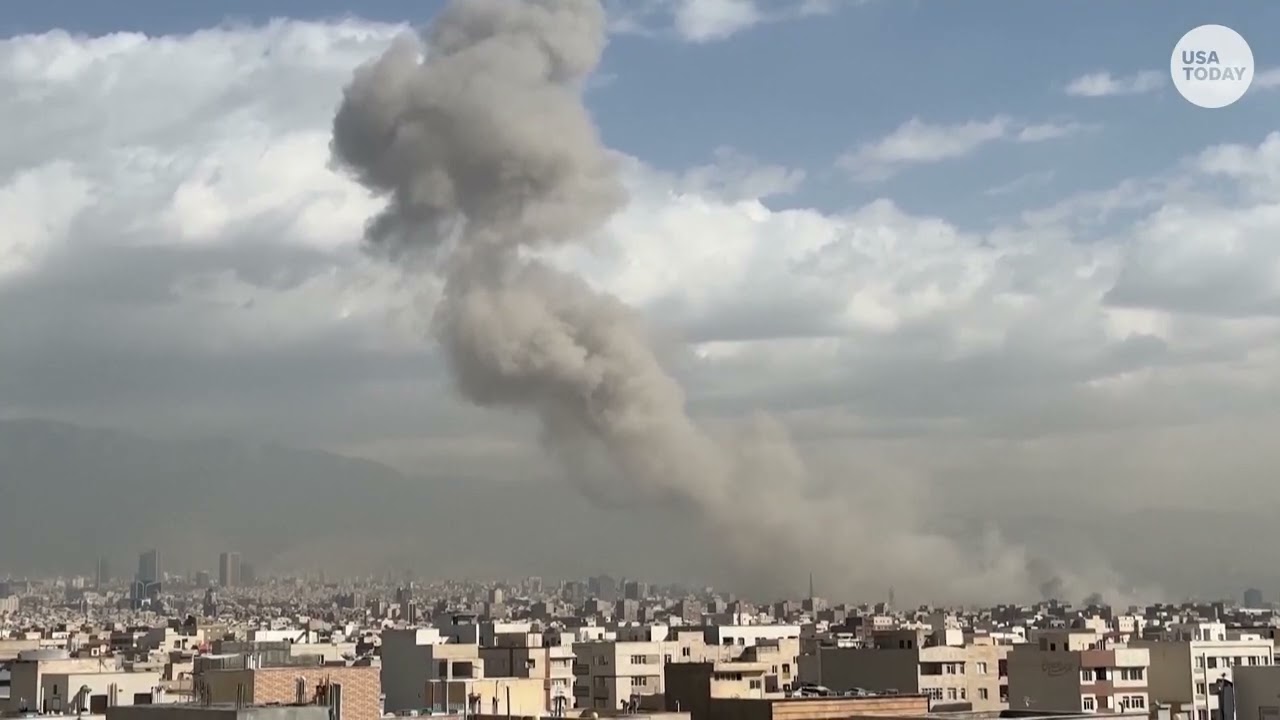 Israel attacks Iran: Smoke plumes fill Tehran skyline after military strikes