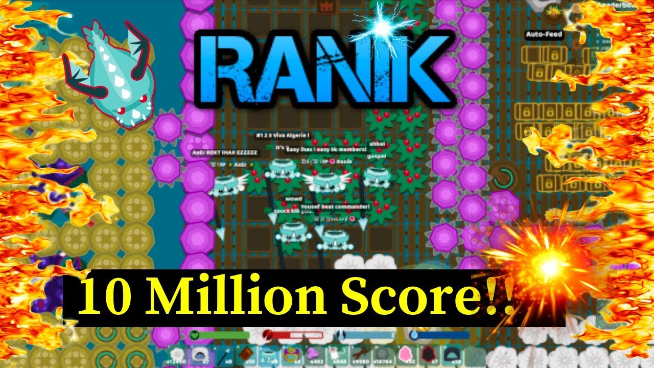 Starve.io 10M Score RIPDSY NC vs 15x clan (ihax/ru/hero/trashs etc...) -Ranik-