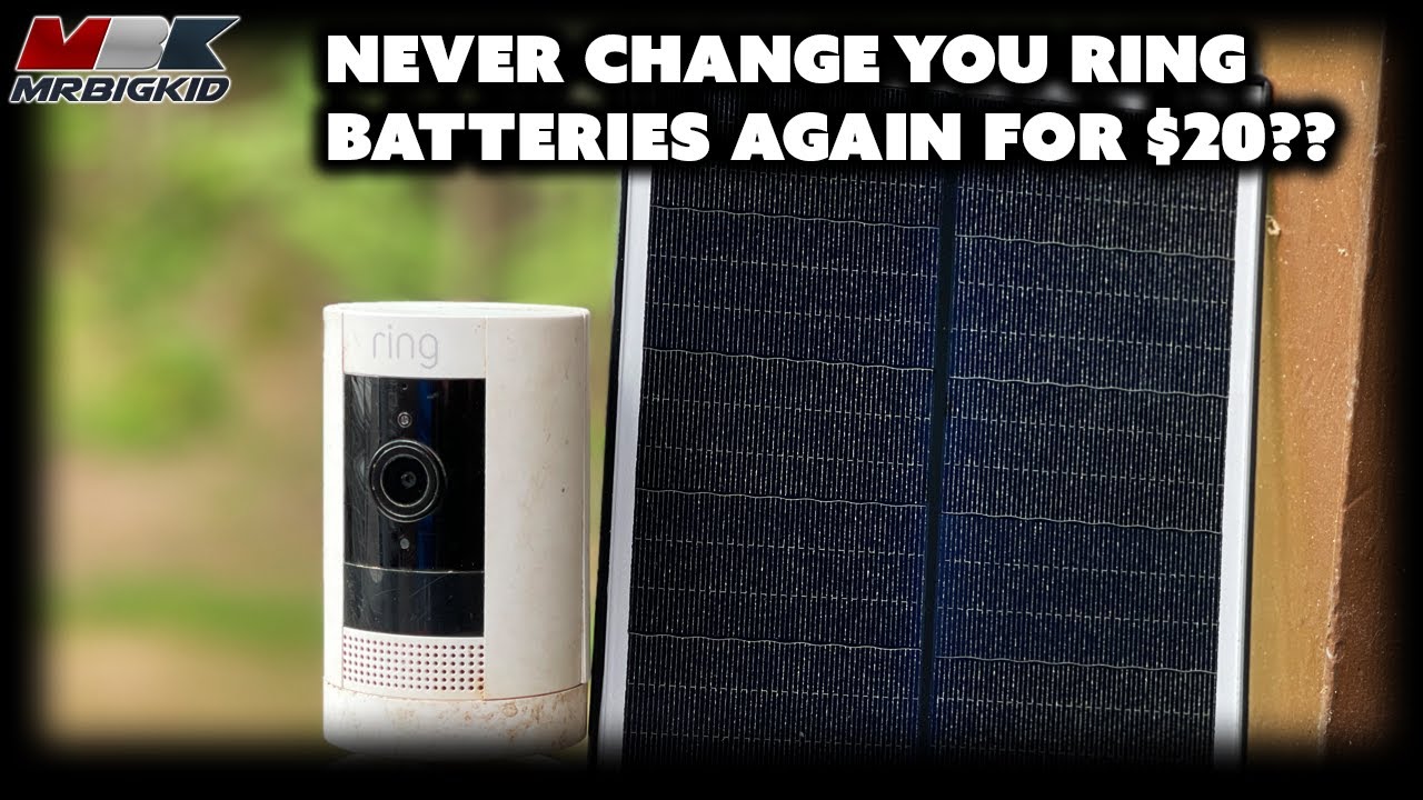 Make your Ring Camera Battery Last FOREVER with this CHEAP solar panel