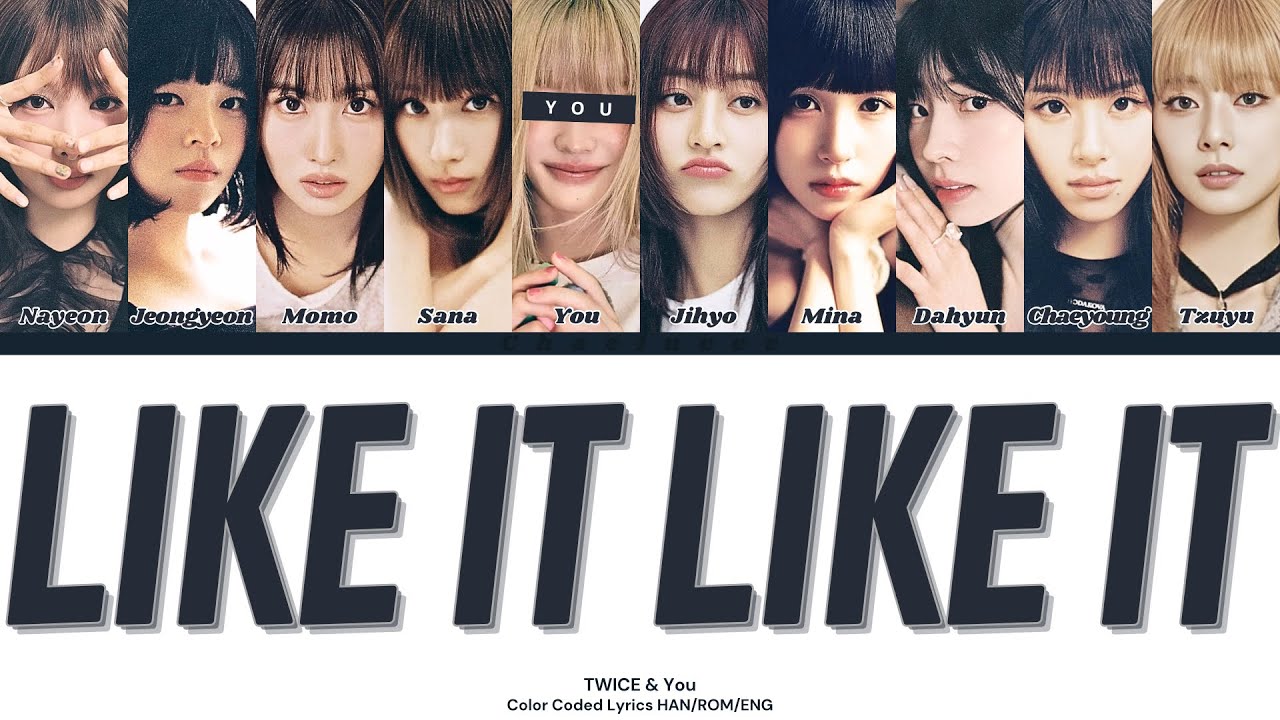TWICE - LIKE IT LIKE IT // You as a Member // KARAOKE // (10 Members Ver.) Color Coded Lyrics