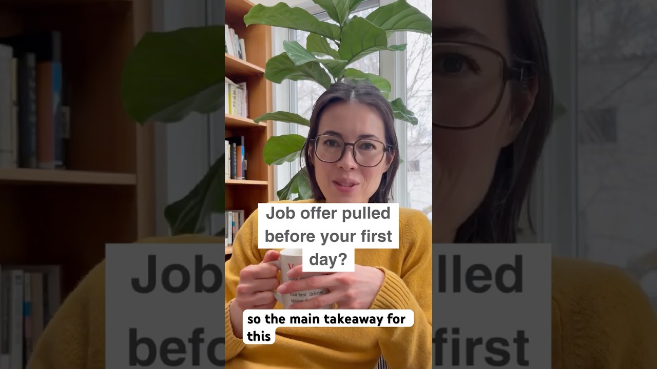 Job offer pulled before your first day? ⬇️