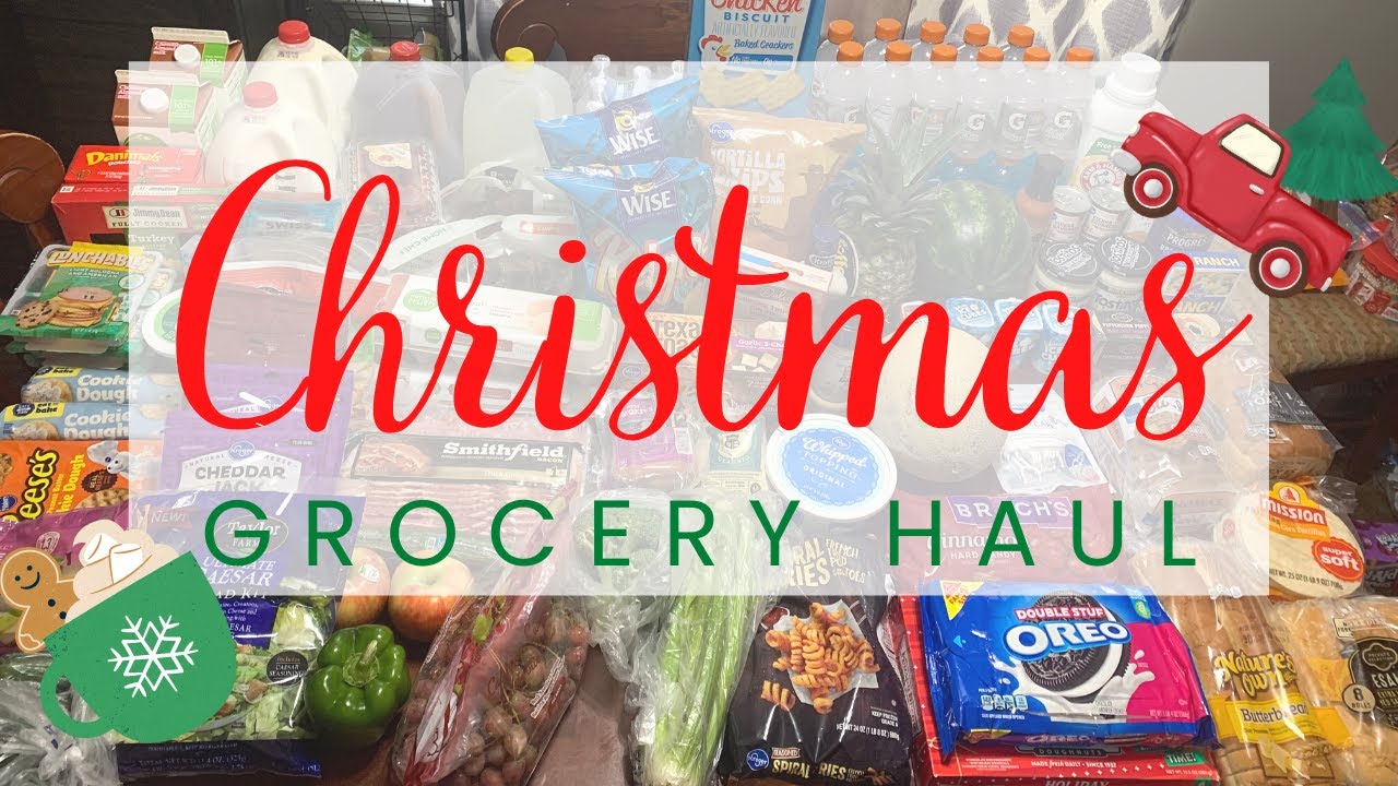 MEGA CHRISTMAS GROCERY HAUL | KROGER AND PUBLIX GROCERY HAUL