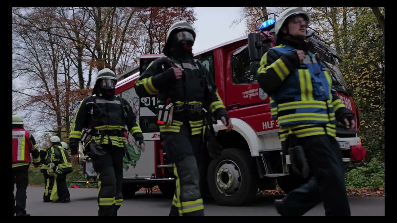 Jahresabschlussübung Freiwilligen Feuerwehr Byfang, Niederwenigern & Burgaltendorf 2025