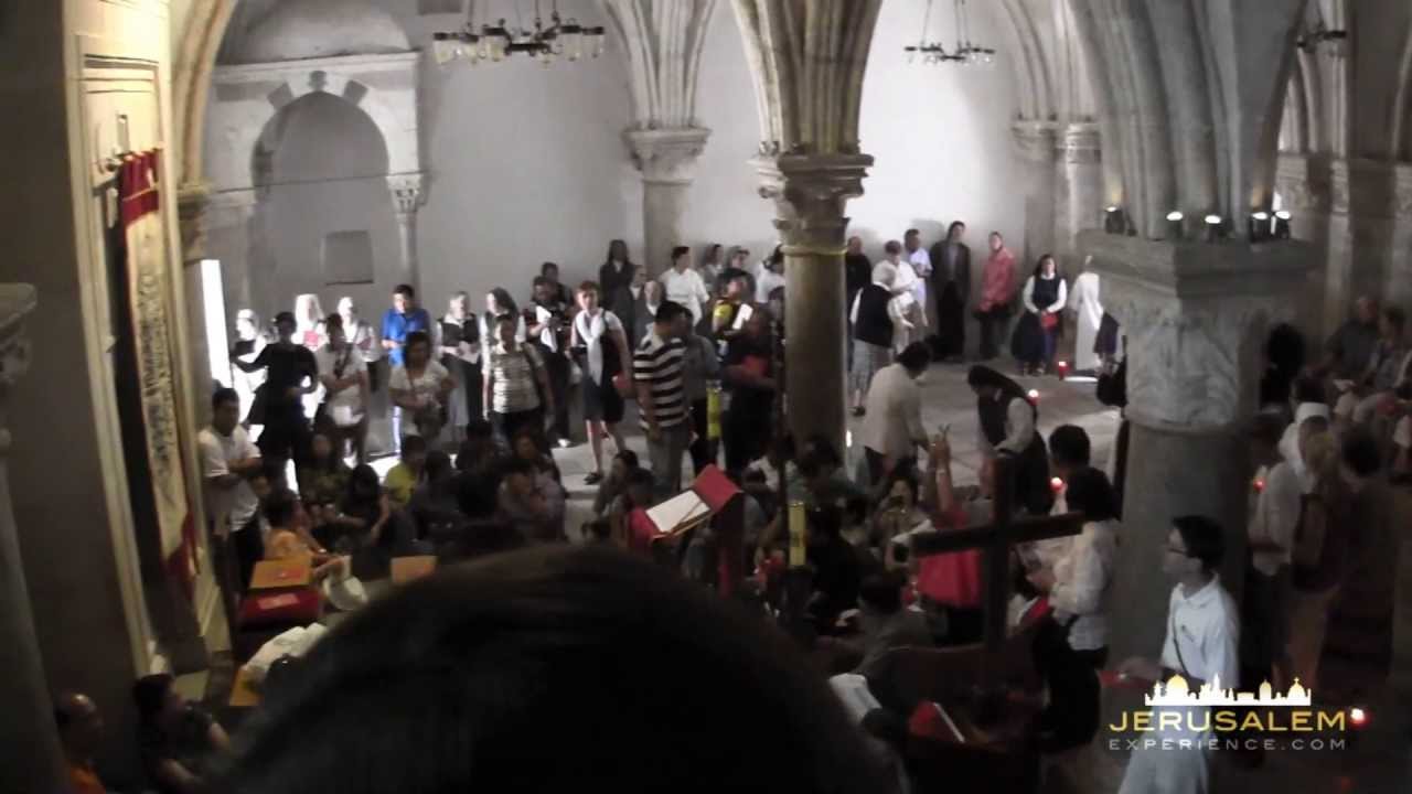 Video Tour to The Last Supper Room & Upper Room at Mount Zion Jerusalem (Cenacle)