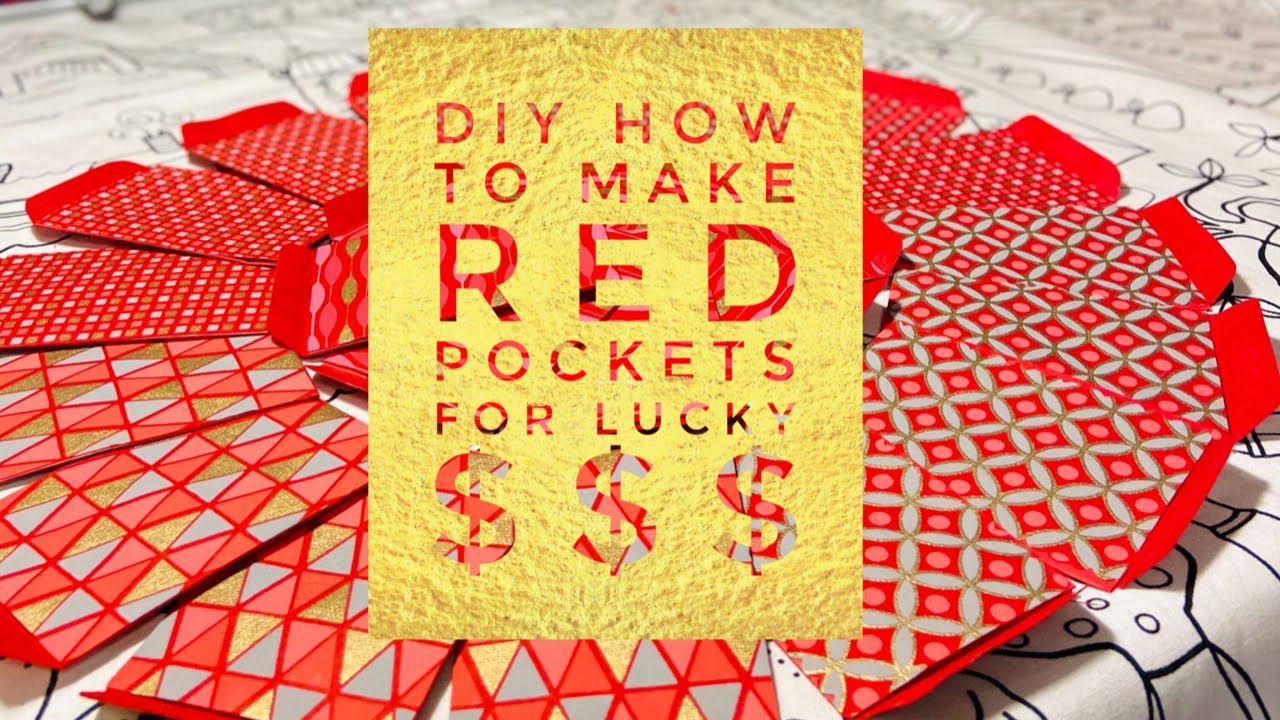 DIY How to make Red Pockets /Envelopes (Easy/Modern) for Chinese New Year