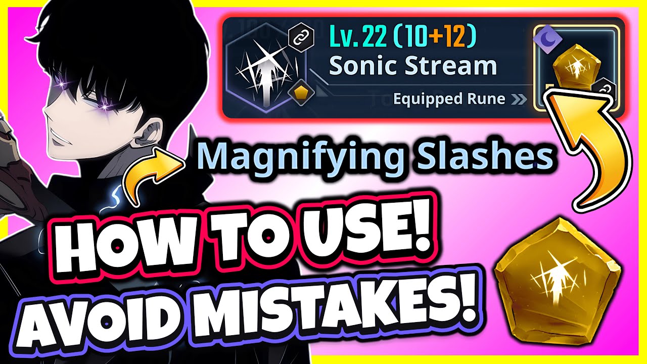 STOP USING IT WRONG! SONIC STREAM MAGNIFYING SLASHES FULL GUIDE! BEST SKILL! [Solo Leveling: Arise]