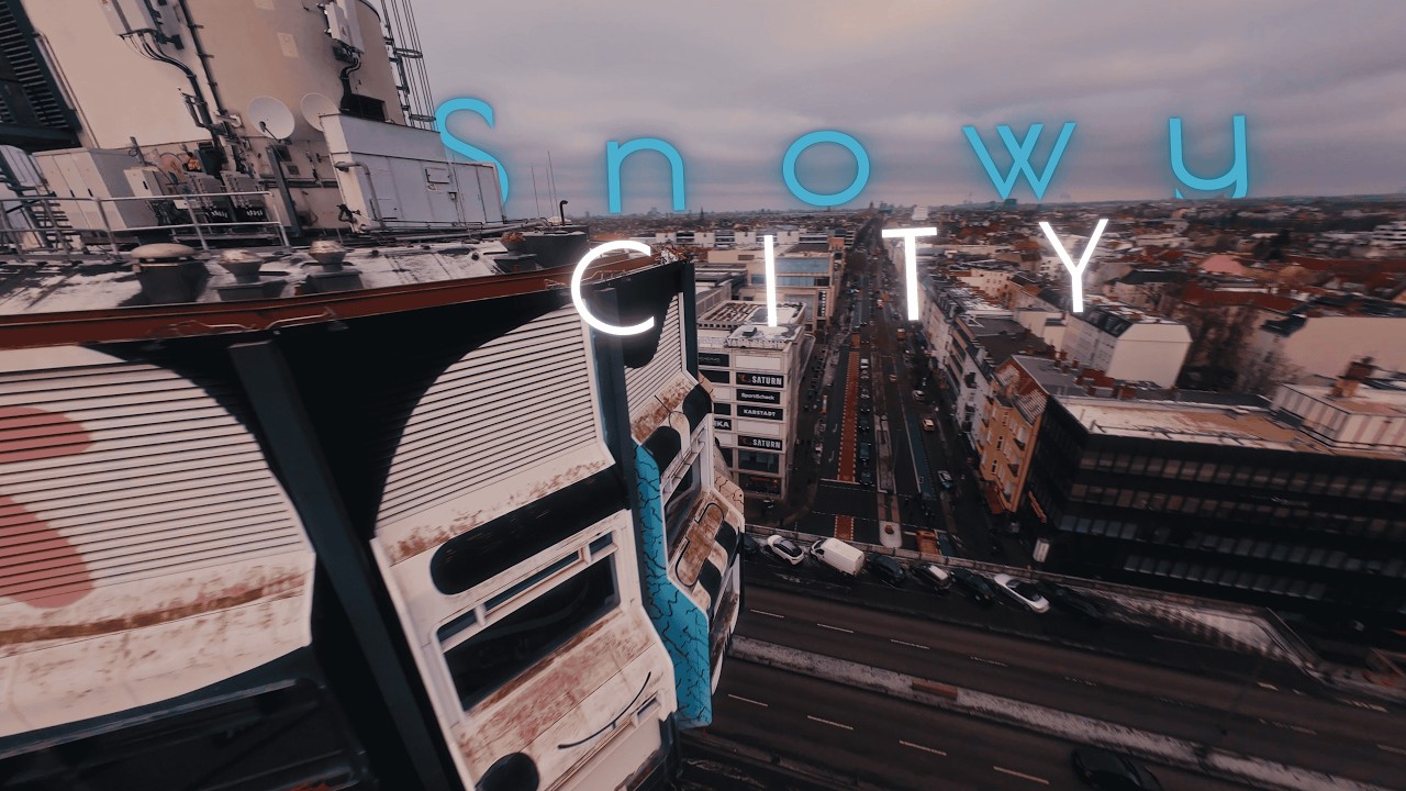 Snowy City | 4K Cinematic | FPV Drone