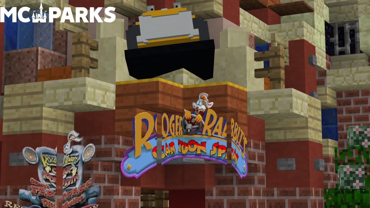 'Roger Rabbit's Car Toon Spin' (MCParks Minecraft Recreation)