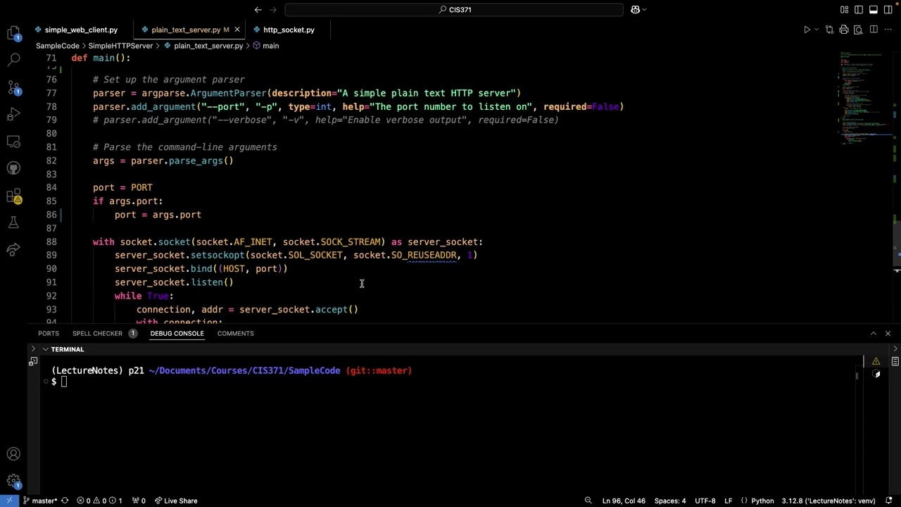 CIS 371: Python HTTP Server