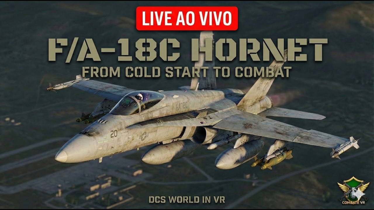 F/A-18C Hornet | From Cold Start to Combat | DCS World Live  [HORIZONTAL]