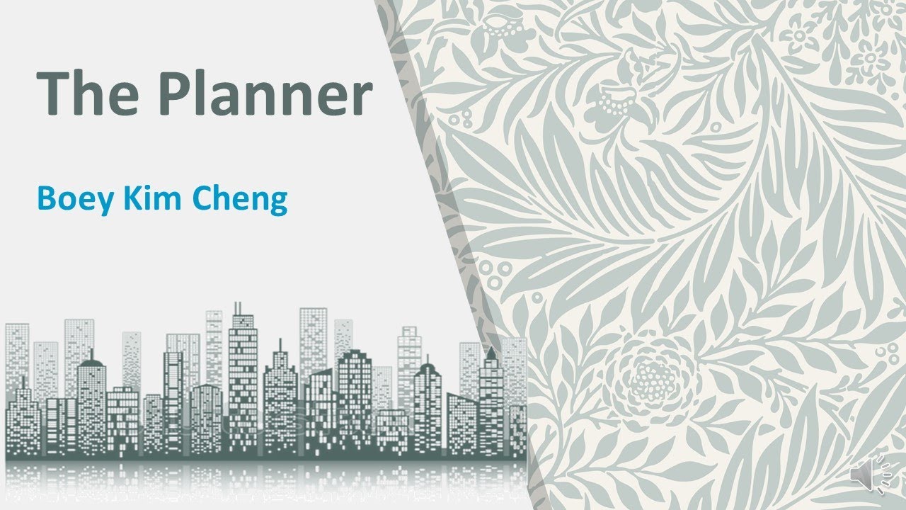 The planner | Boey Kim Cheng | poem explanation | class11 | Maharashtra Board