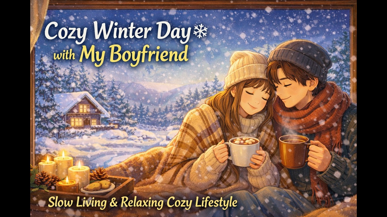 A Cozy Winter Day with My Boyfriend ☕❄️ | Slow Living Vlog