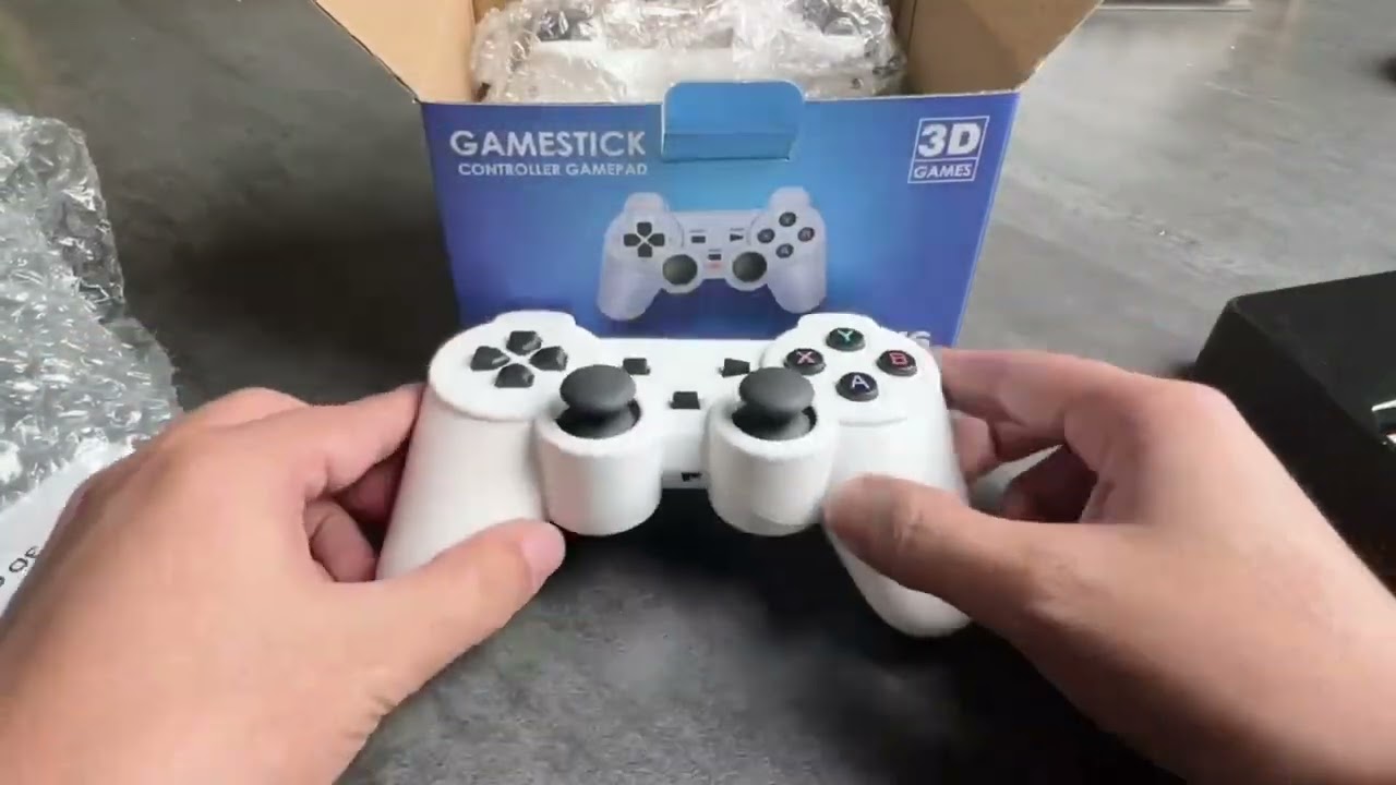 Powkiddy Y6: Wireless Game TV Stick, Retro PS1 Family Portable Video Game Console, 4K HD,10000 Games