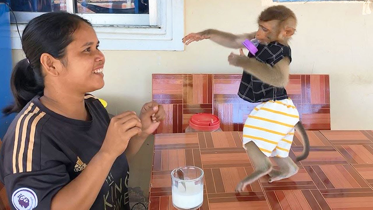 Little Jason Dancing Delight With Mom Singing Clap Hand While Wait Milk