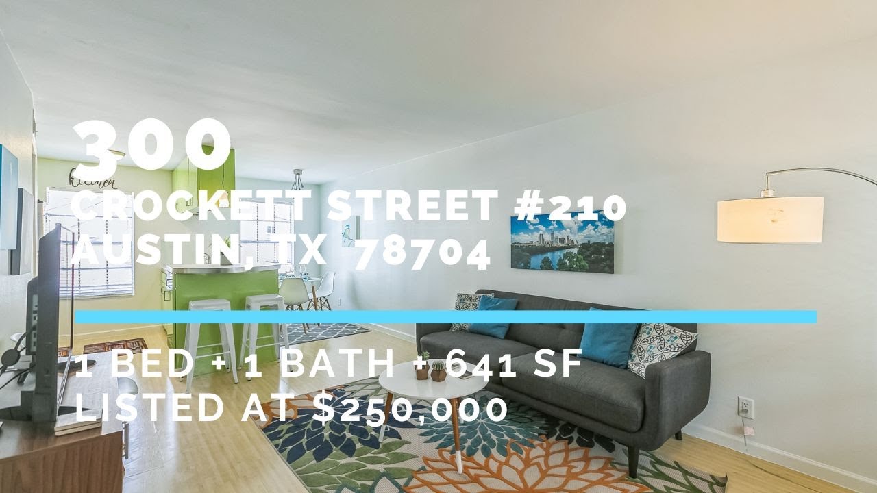 Affordable Condo Located a Block From South Congress - 300 Crockett Street #210!