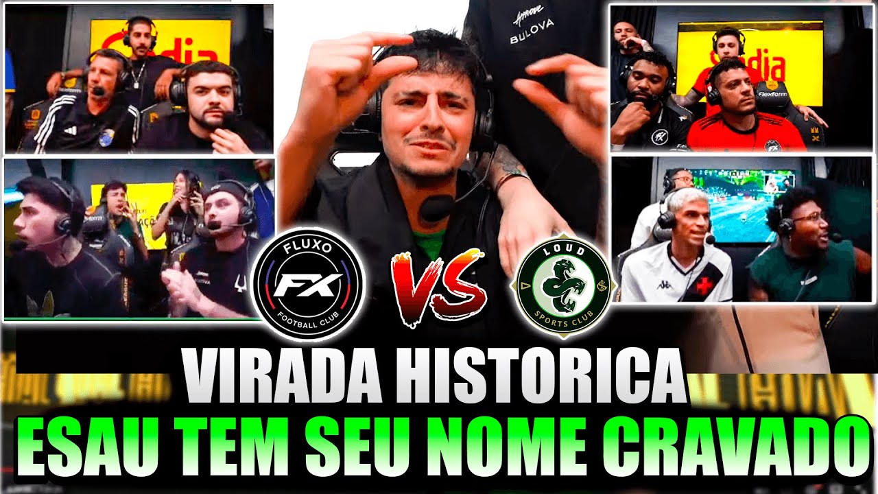 ESAU HERÓI! LOUD VENCE O FLUXO POR 4x3 DE VIRADA E STREAMERS FICAM LOUCOS! 😱