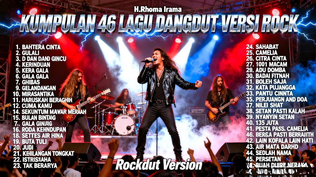 Kumpulan 46 Lagu Dangdut H. Rhoma Irama Versi Rock Metal Paling Populer | Rockdut Version Full Album