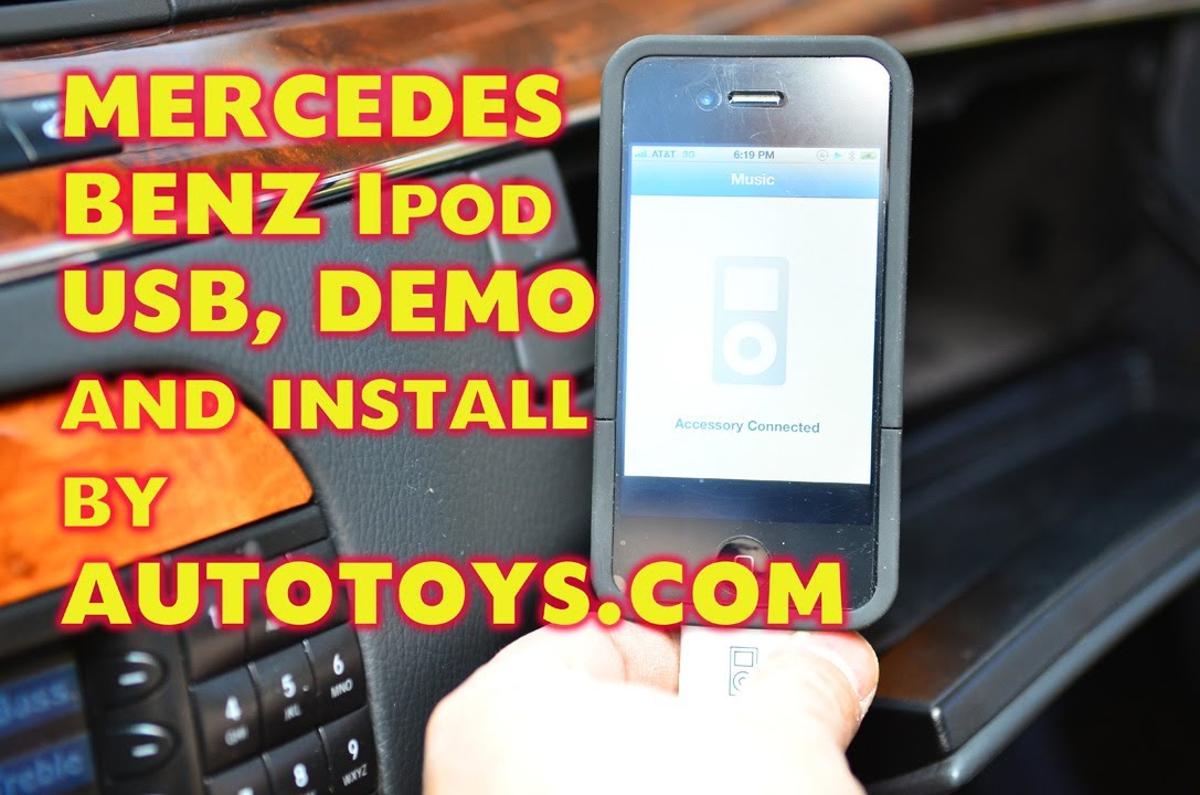 Mercedes Benz S500 IPOD USB Aux by Dension and Autotoys com GW51MO2, M O S T W221