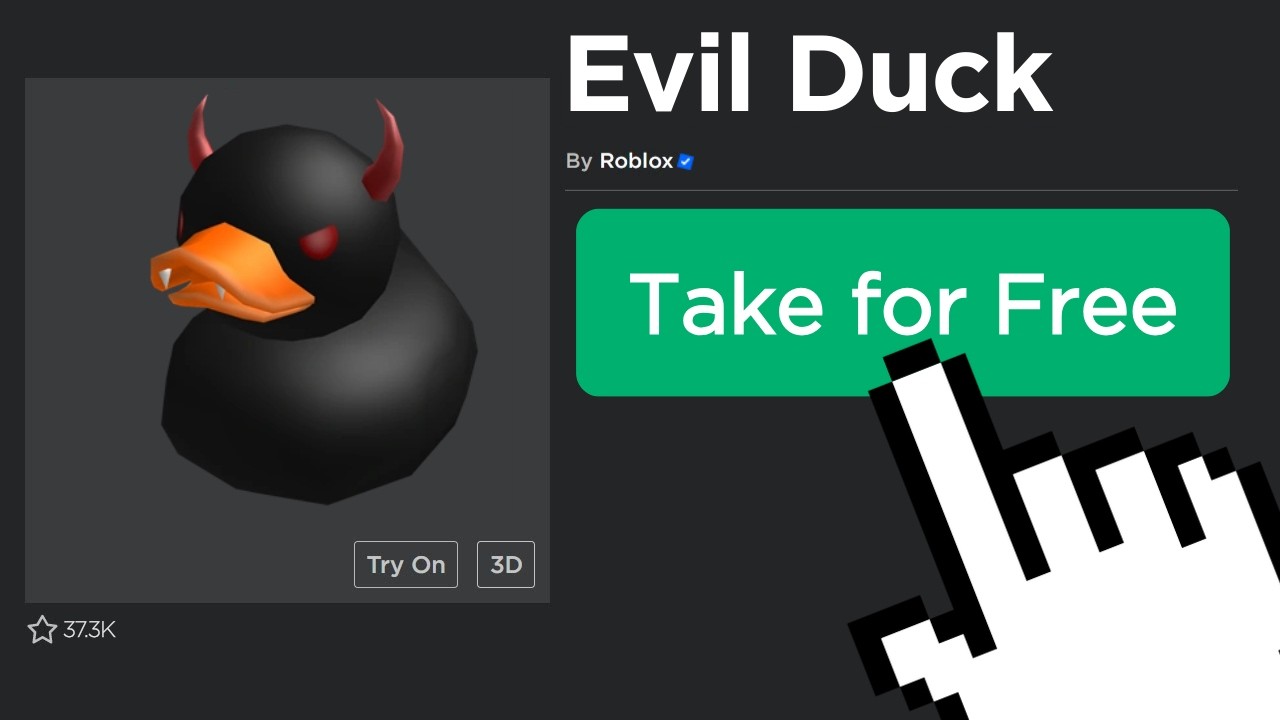 how people got the EVIL DUCK for FREE... (Roblox)