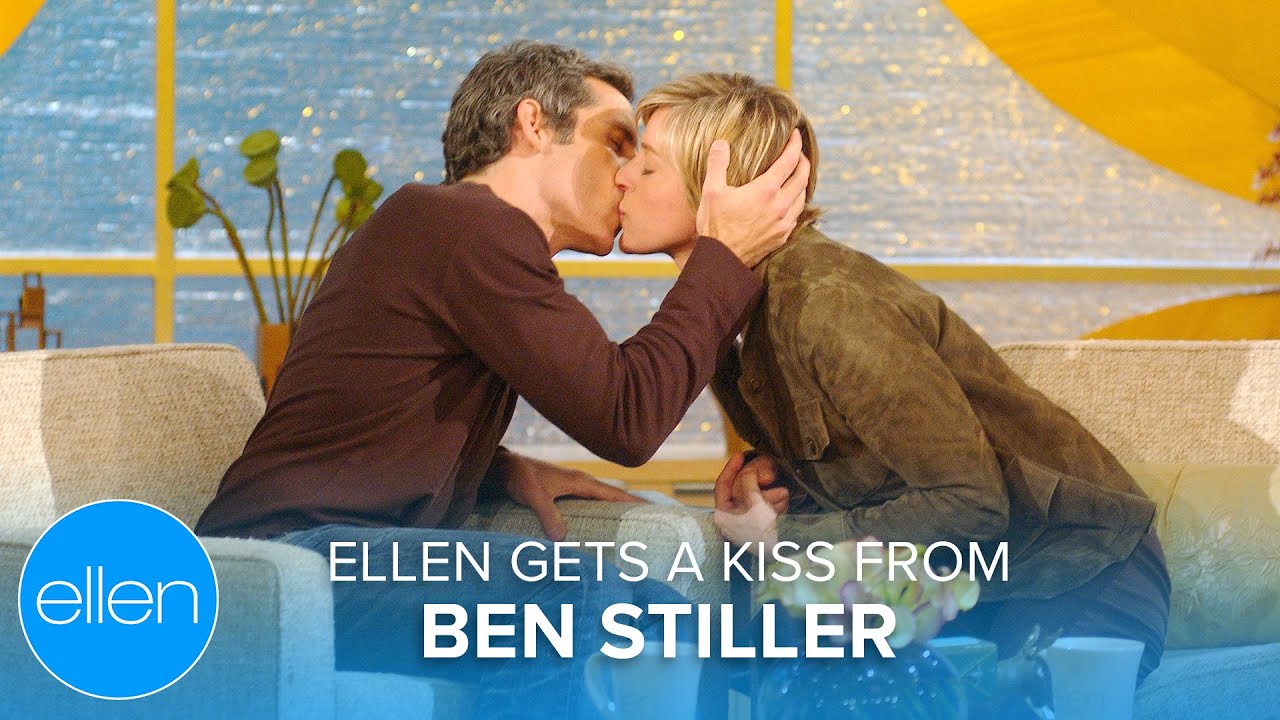 Ben Stiller Gives Ellen a Kiss