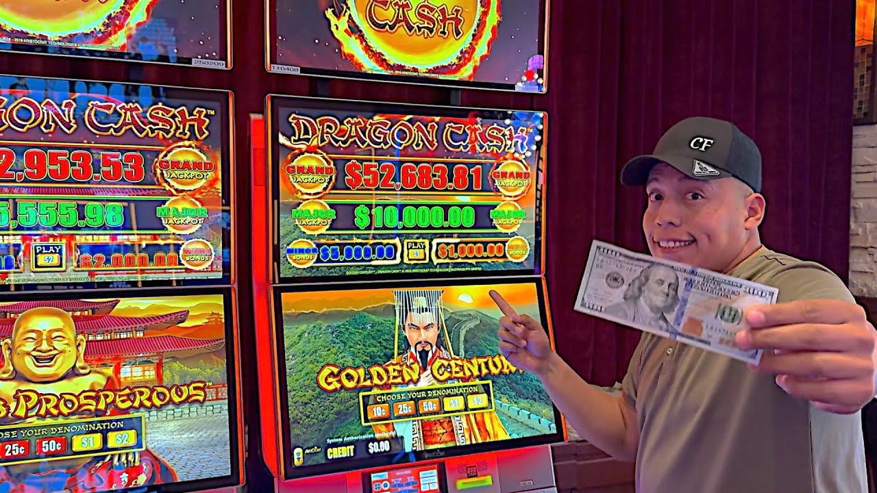 UN MAJOR DE $10,000!!! Arriesgándole $100 Ala Mejor MÁQUINA Que Encontré En El CASINO🎰 (DRAGÓN CASH)