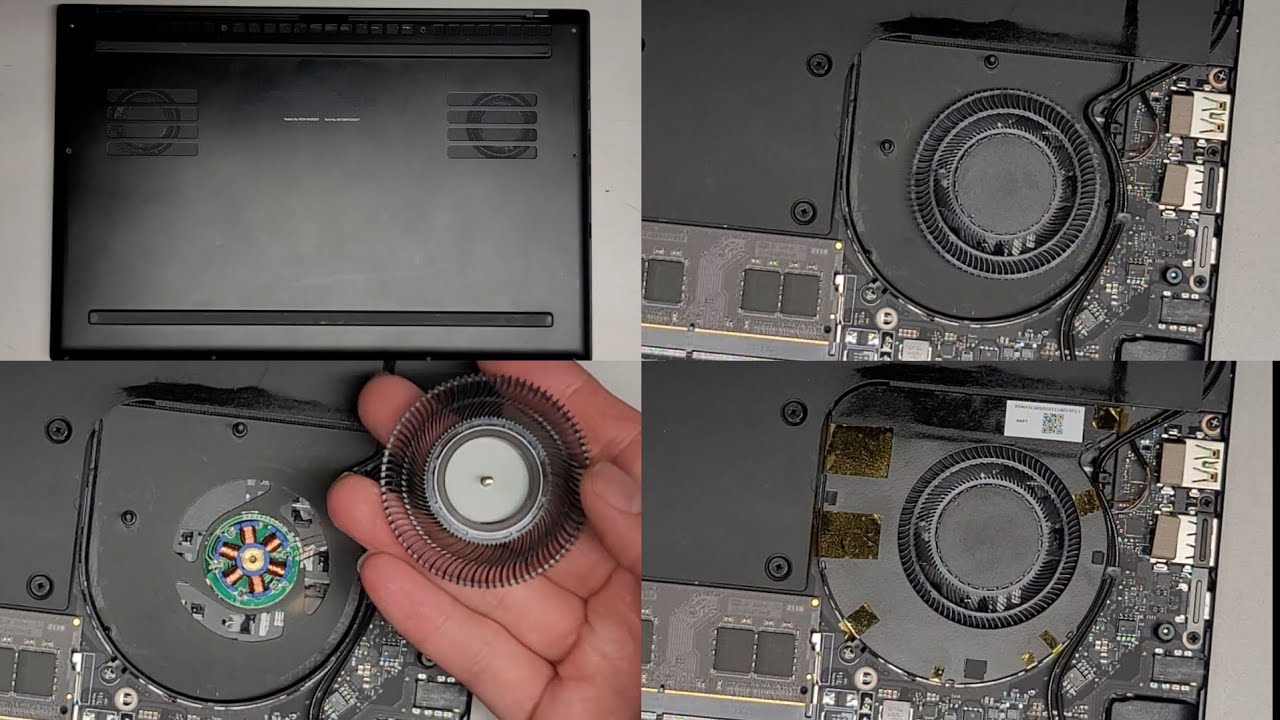 Razer Blade 15 rz09-0409 Disassembly Fan Repair How to Add Adding Added Grease