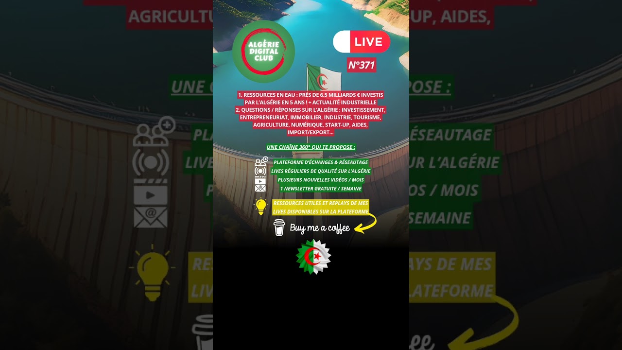 Ressources en eau : près de 6.5 milliards € investis par l’Algérie en 5 ans