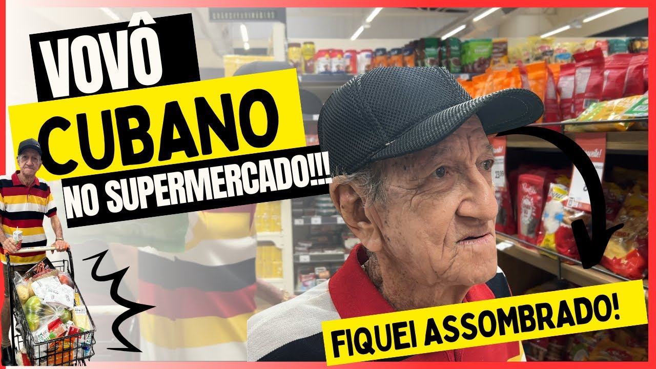 VOVÔ CUBANO DE 83 ANOS REAGE A UM SUPERMERCADO NO BRASIL!!!!