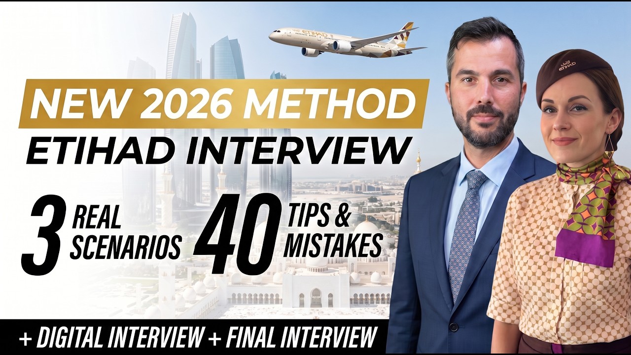 The NEW Etihad Cabin Crew Interview (2026 Method): COMPLETE INTERVIEW SOLVED