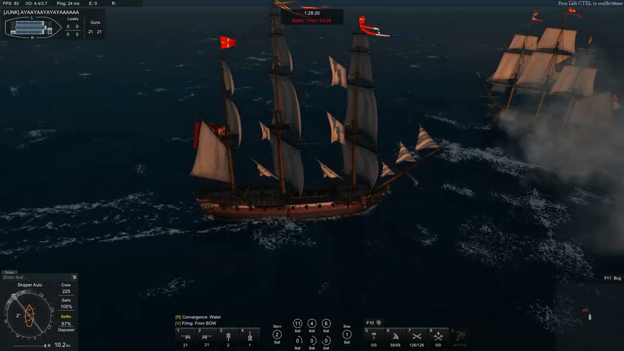 Naval Action PvP: Pandora VS Surprise