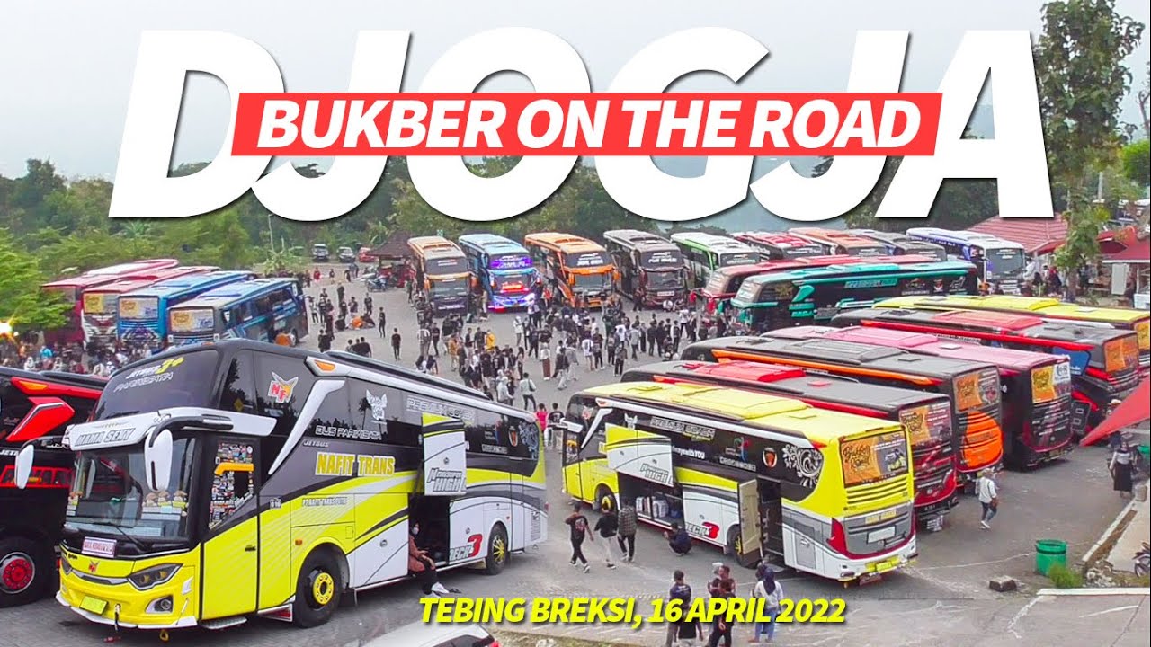 MERIAH BANGET!! BUKBER ON THE ROAD JOGJA 2022 , Puluhan Bus Berkumpul di Tebing Breksi Jogja