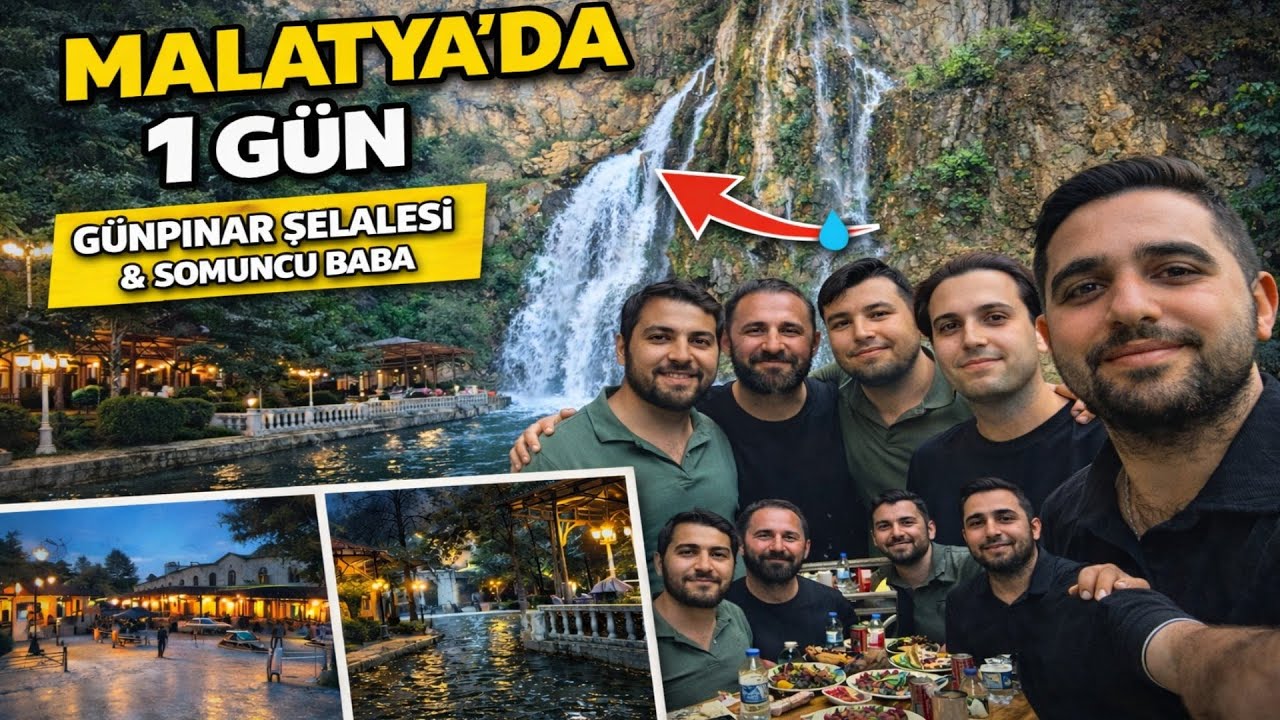 Malatya'nın Gizli Cenneti! Günpınar Şelalesi ve Somuncu Baba Gezi Vlogu | 4K