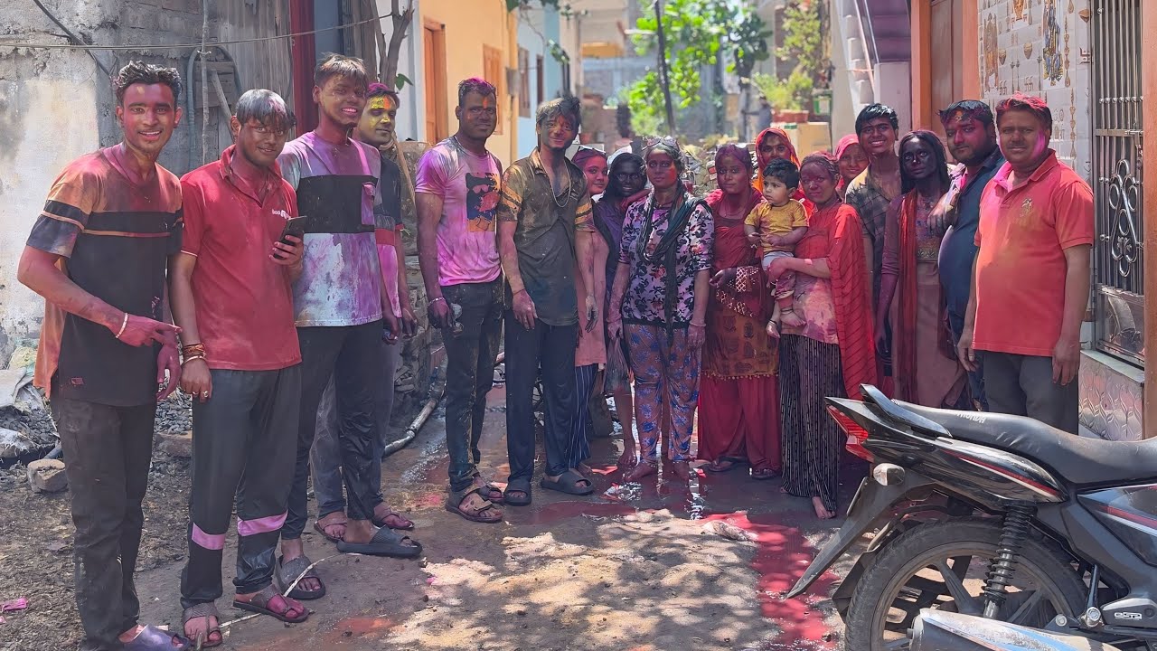 rangpanchmi vlog with family & rajwada gair 💫🎨🫶 #vlog #youtube #holi