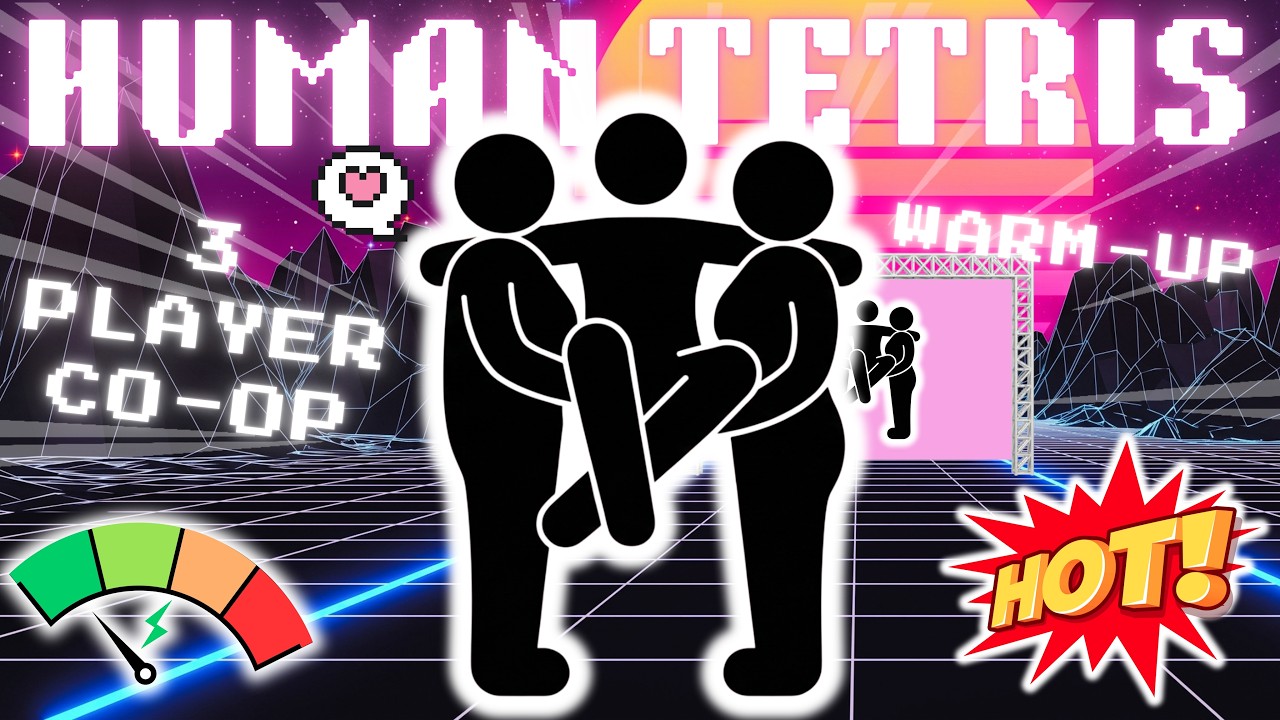 Human Tetris 3 Player | The Perfect Formation Test 🏆