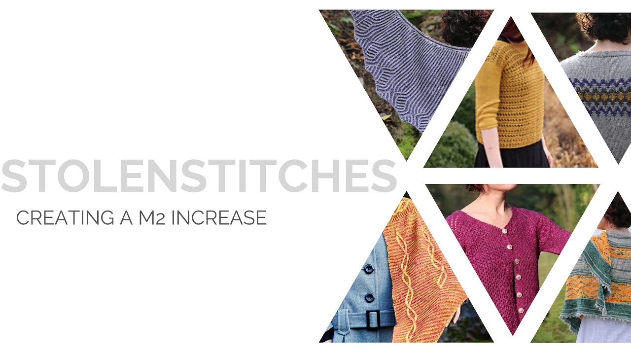 How to Knit an M2 Increase (Make 2 from 1 Stitch) |  Knitting Tutorial by Carol Feller