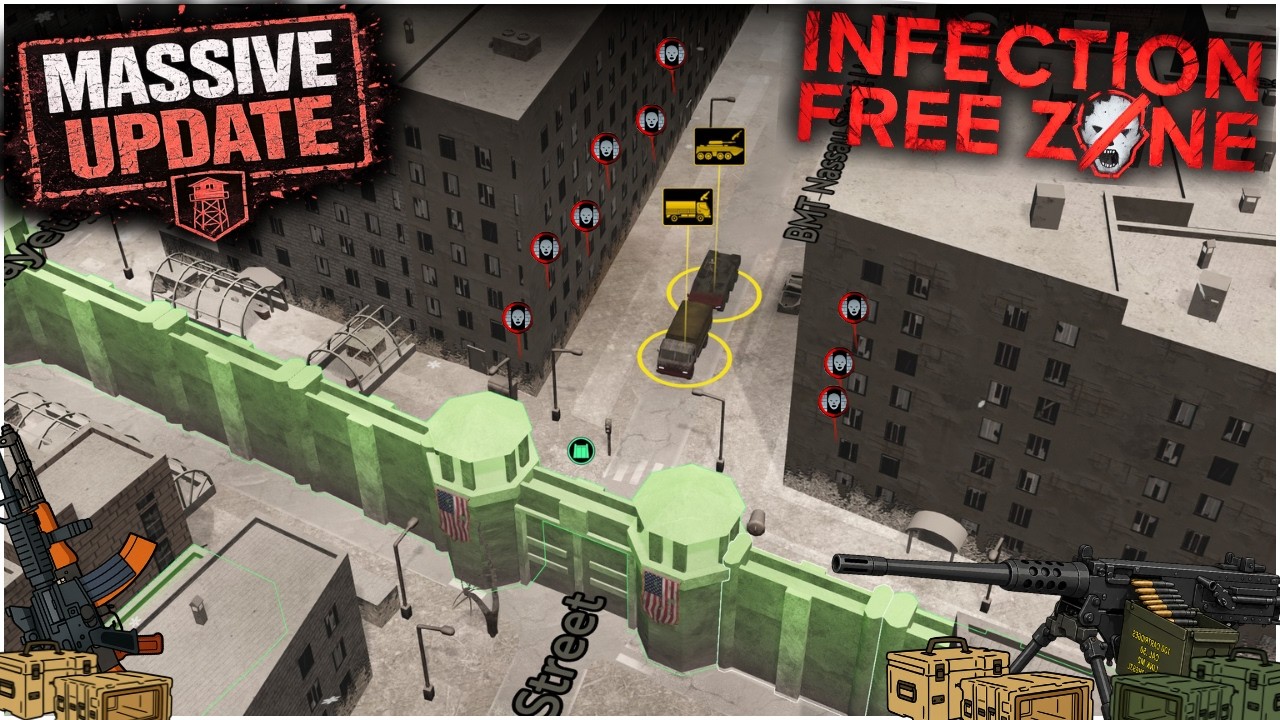 Отряд с тяжелыми пулеметами КРОШИТ ЛАГЕРИ! | Нью-Йорк | Infection Free Zone