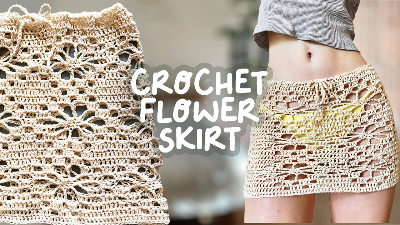 crochet flower skirt tutorial | beginner-friendly!